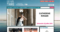 Desktop Screenshot of festivaldethau.com